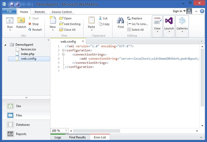 Web Configuration