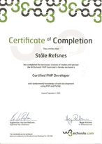 PHP Certificate